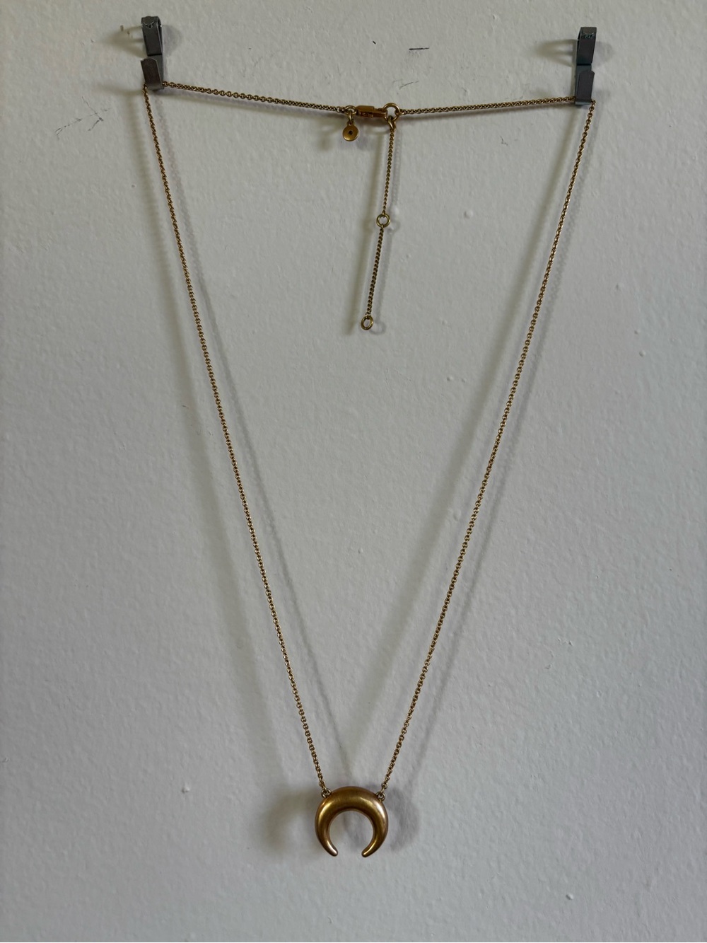 Madewell Gold Crescent Pendant Necklace - Women's Jewelry - Picture 2 of 4